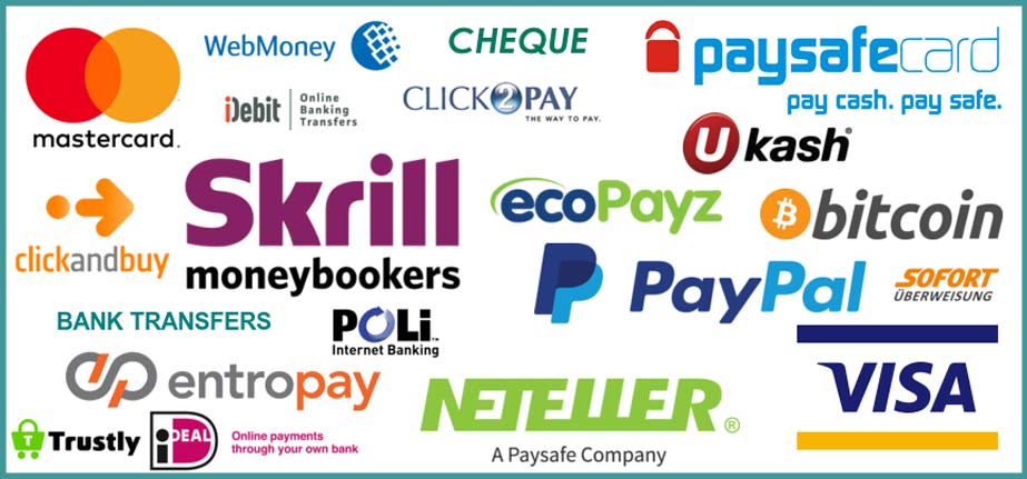 Best Online bookmakers payment methods 
